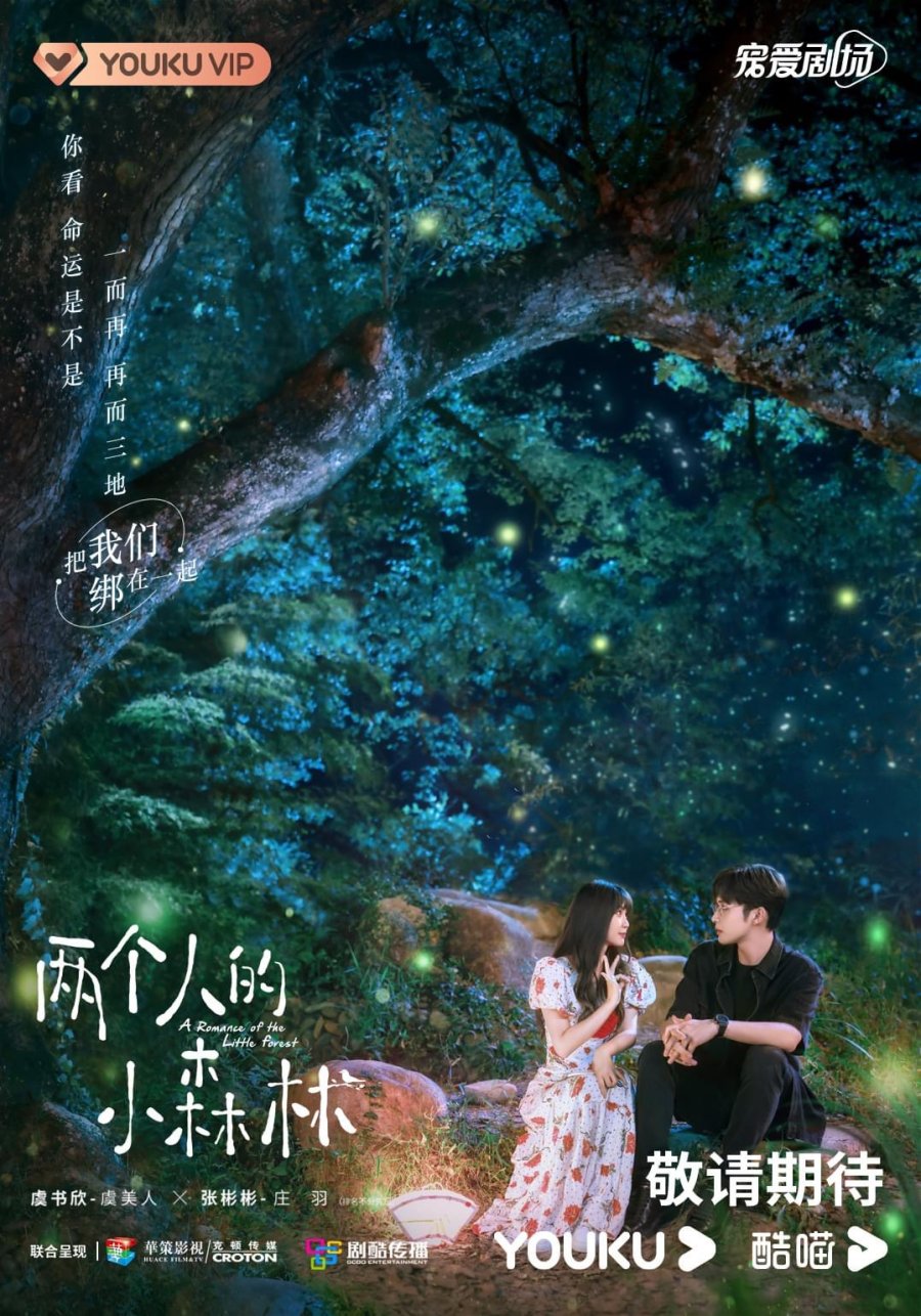 Юй Шу Синь и Чжан Бинь Бинь в постерах дорамы «Роман Маленького леса»