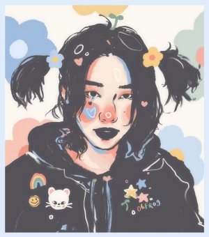 Hyunjins left pigtail