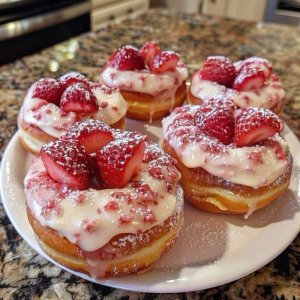strawberry donut