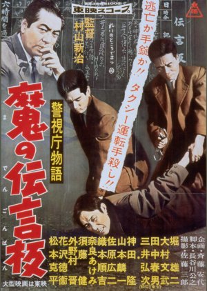 Keishicho Monogatari: Ma no Dengonban (1958) poster