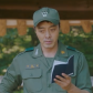 Teacher in military uniform 
