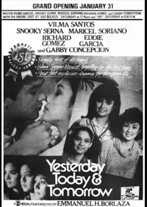 Yesterday, Today & Tomorrow (1986) poster