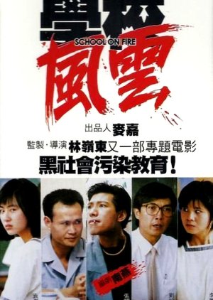 School on Fire (1988) poster