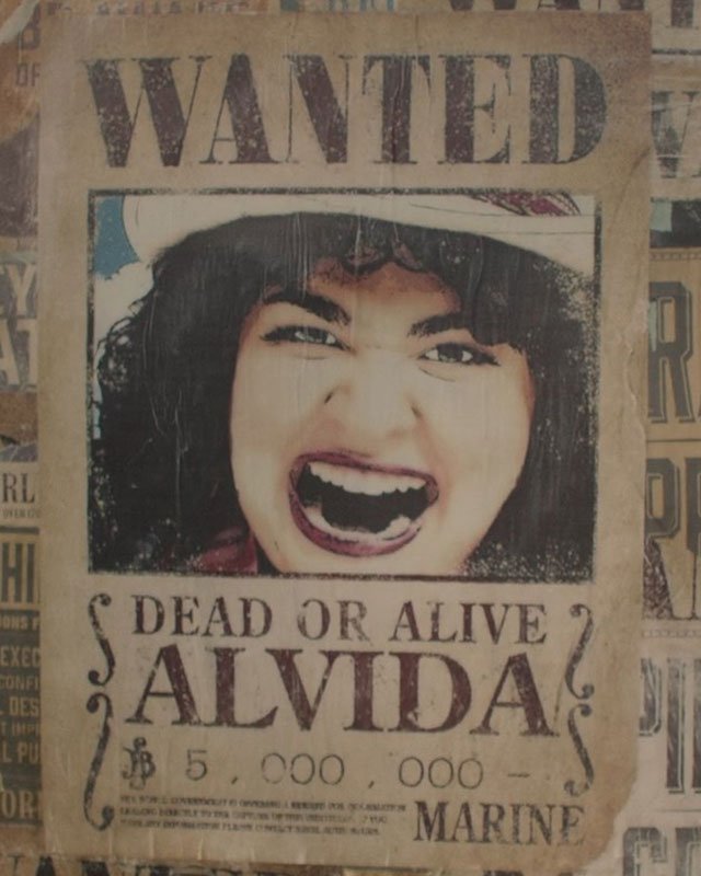 Who's the wanted poster behind Alvida? Looks a lot like Don