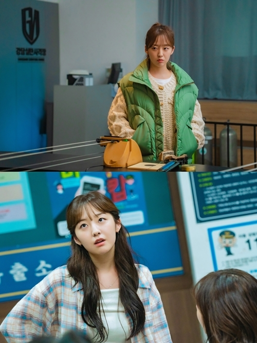 Lee Da Eun behind the scenes