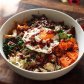 Bibimbap (rice bowl with assorted vegetables and/or meat ) 
