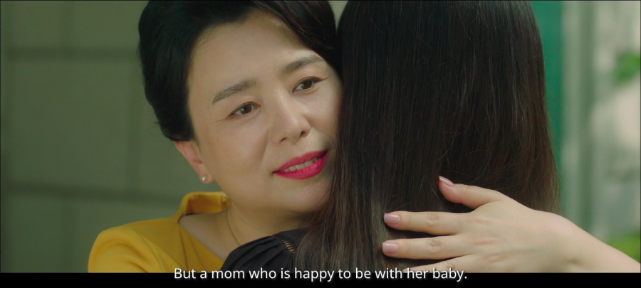 But a mom who is happy to be with her baby 
