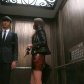 Mistaking an alien for a stalker in the elevator