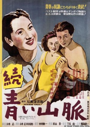 Zoku Aoi Sanmyaku (1949) poster