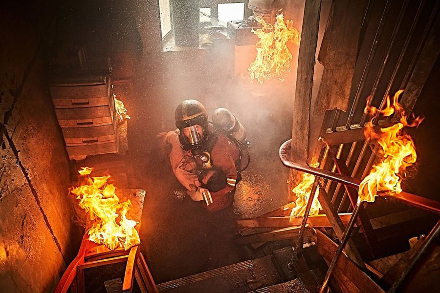 Still from The Firefighters