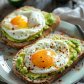 Avocado and eggs on toast