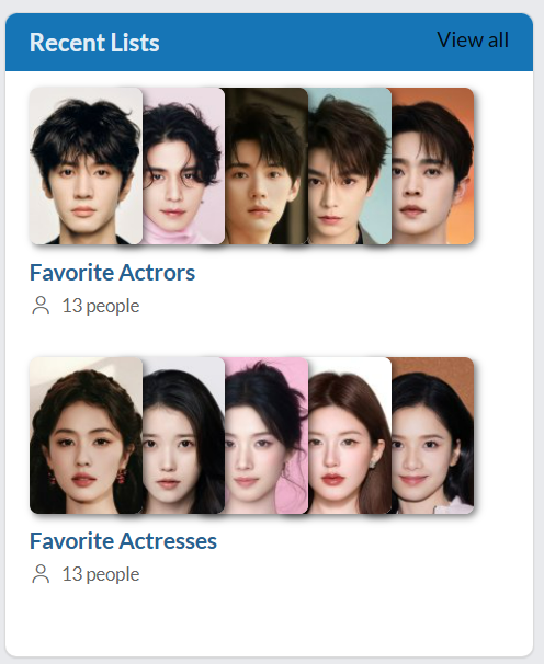 You can also see my favorite actors here
