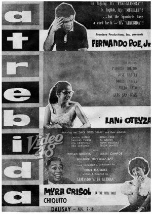 Atrebida (1958) poster