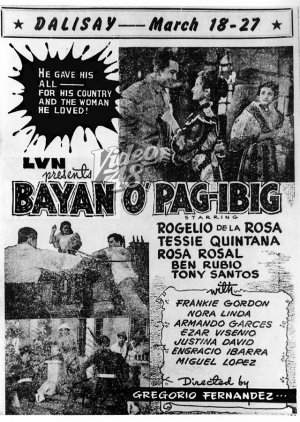 Bayan o Pag-ibig (1951) poster