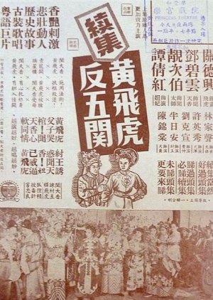 Wong Fei Hung's Rebellion (sequel) (1958) poster
