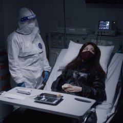 Red Mask KF94 Korean Movie photo