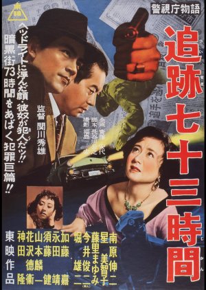 Keishicho Monogatari: Tsuiseki Nana Ju San Jikan (1956) poster
